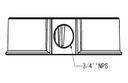 Boîte de connexion pour caméra | Diam 144,8mmx40mm | Compatible avec gammes UNV (IPC323x)