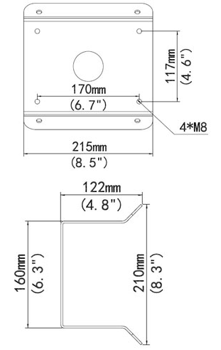 Support angle pour caméra 