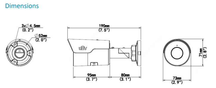 Caméra IP mini tube C-Q-IT