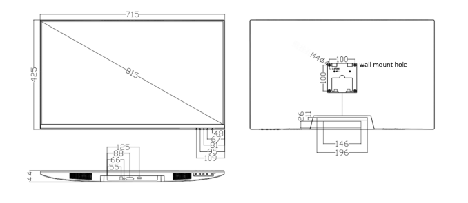 Ecran Plat UNV LCD 24 Pouces (60cms)