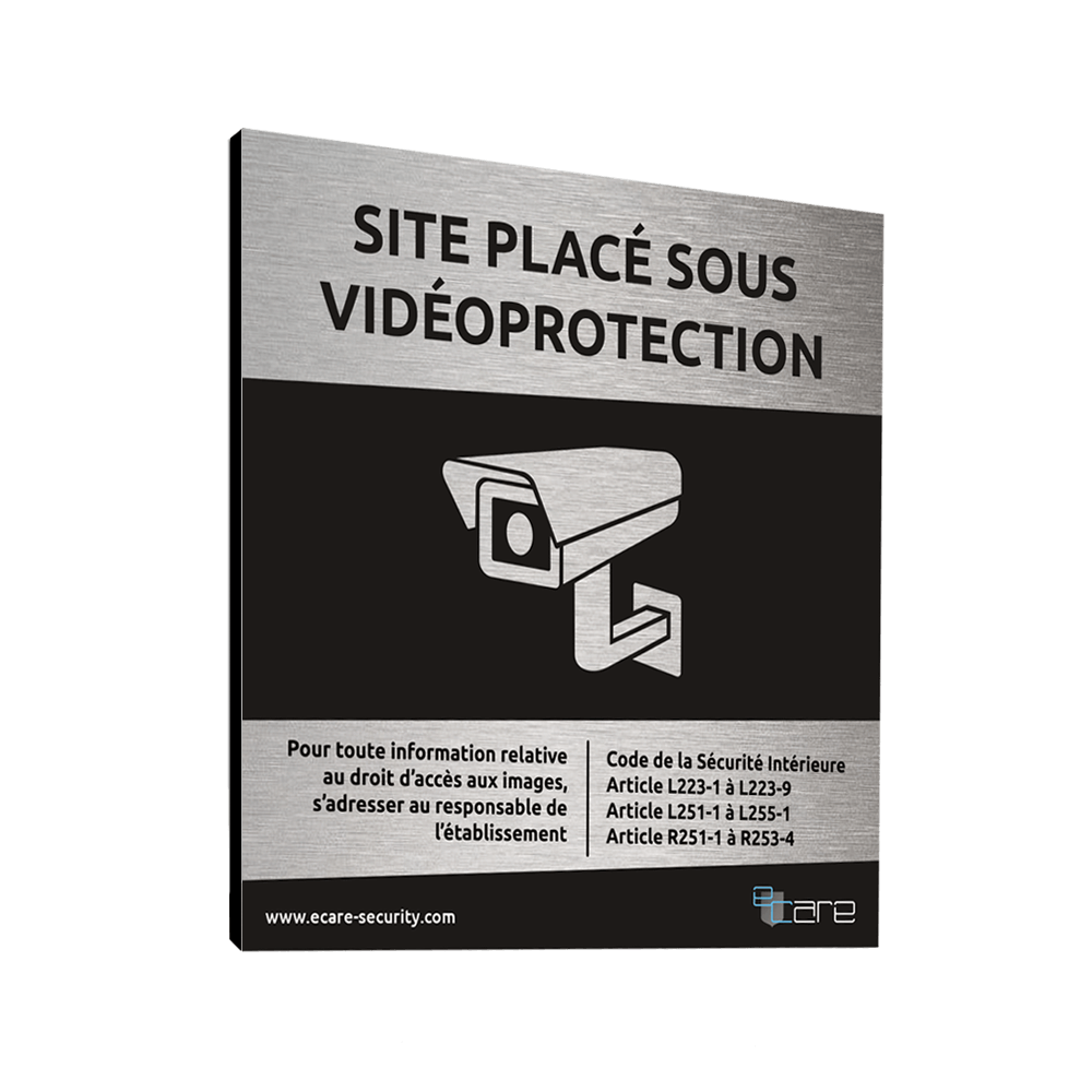 Panneau site sous vidéo protection