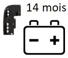 Ajax - Système batterie 14 mois pour HUB2